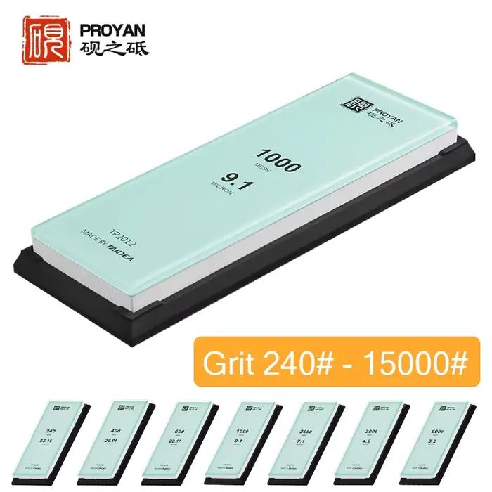 PROYAN Grit240 # 15000 # Pierre à aiguiser professionnelle, pierre à aiguiser en aluminium blanc,