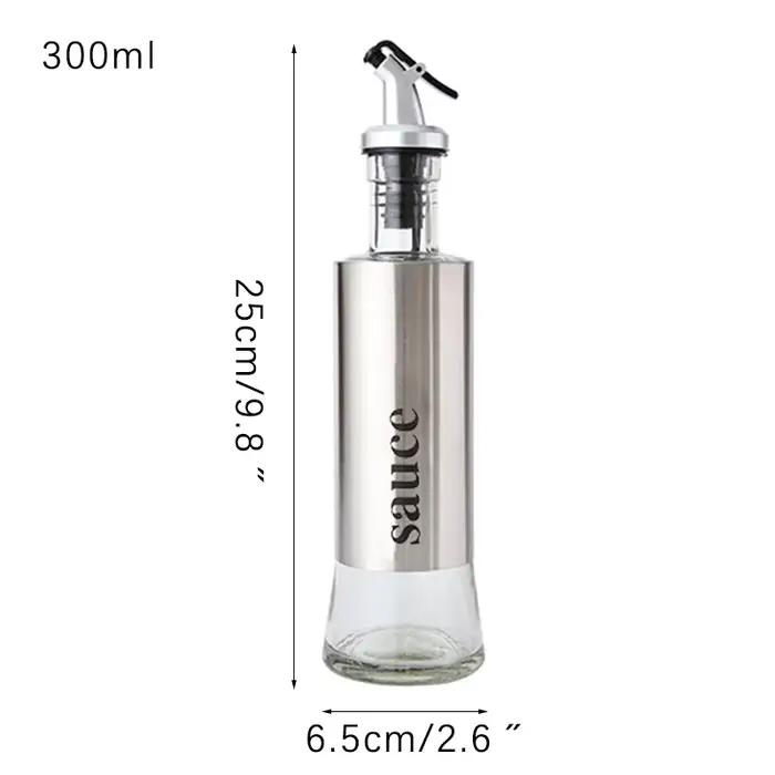 Distributeur de bouteilles d'assaisonnement de cuisine, Sauce au vinaigre en verre, distributeur d'h