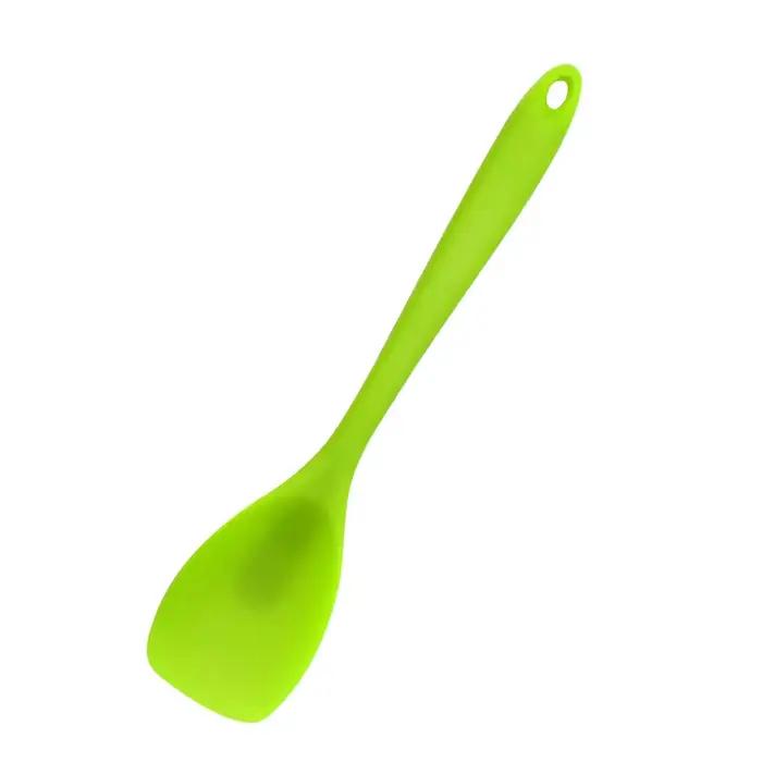Spatule cuillère en Silicone de qualité alimentaire, cuillère de cuisson résistante à la chaleur, gr