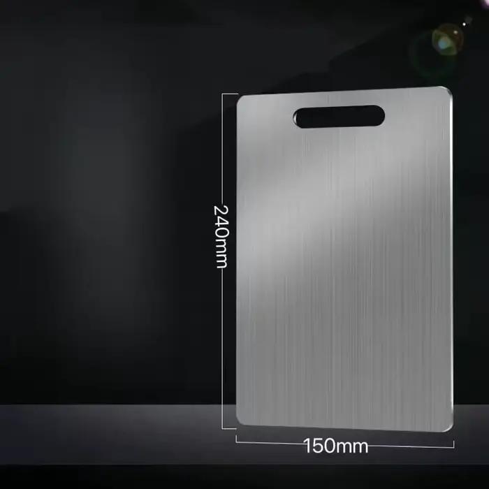 Planche à découper en acier inoxydable, bloc à découper de cuisine polyvalent Durable pour Fruits et
