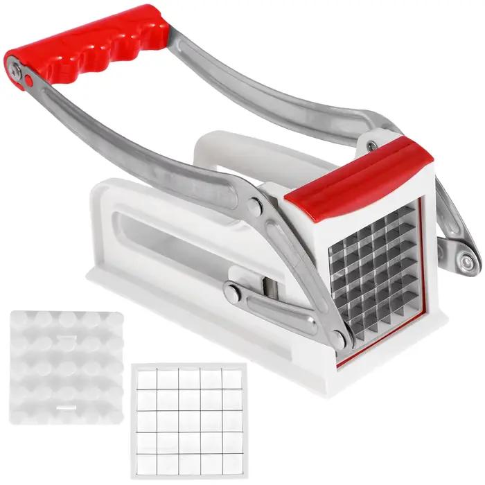 Coupe-pommes de terre français en acier inoxydable, coupe rapide, trancheuse alimentaire manuelle, c