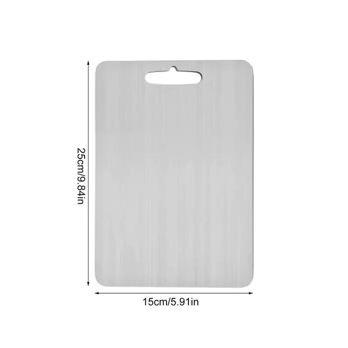 Planches à découper en titane pour cuisine, double face, Polymères de qualité alimentaire, Escalier