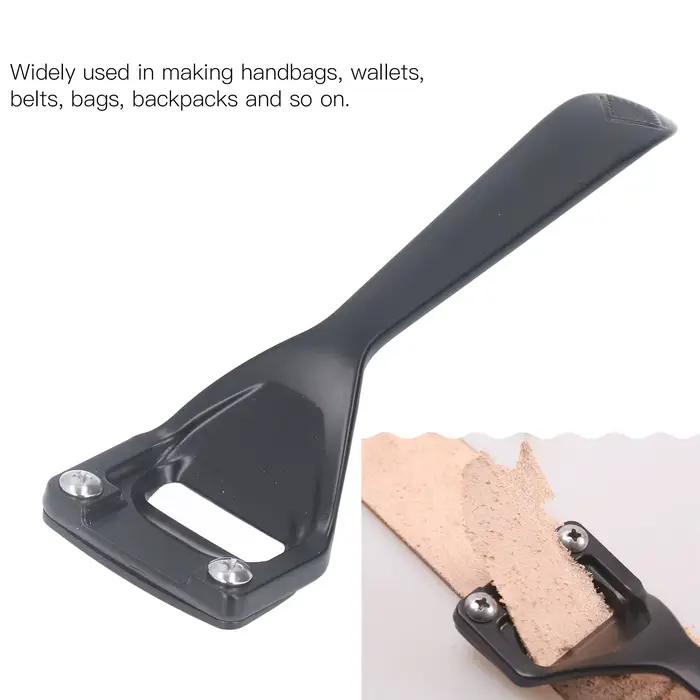 Couteau à ébavurer le cuir à 3 lames avec manche en alliage durable, noir moderne, portable, pour af