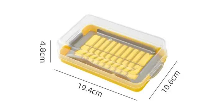 Une boîte de rangement pour couper le beurre scellée avec couvercle, boîte de rangement pour la cuis
