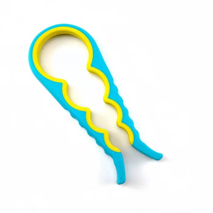 Ouvre-boîte multifonctionnel de cuisine, outil d'ouverture de bouteille simple antidérapant pour la