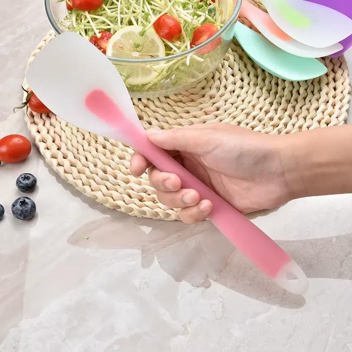 Spatule cuillère en Silicone de qualité alimentaire, cuillère de cuisson résistante à la chaleur, gr