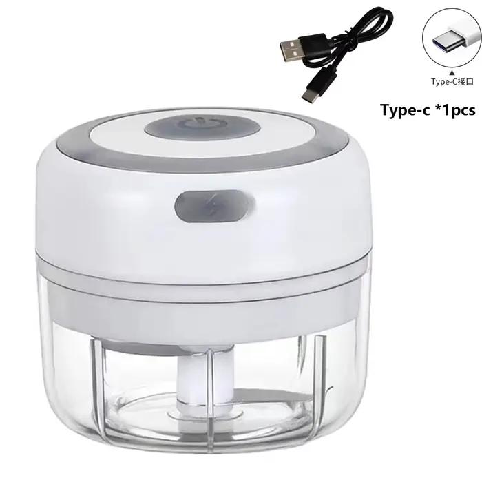 Mini hachoir électrique à ail de 100ml/250ml, broyeur USB Rechargeable avec batterie au Lithium puis