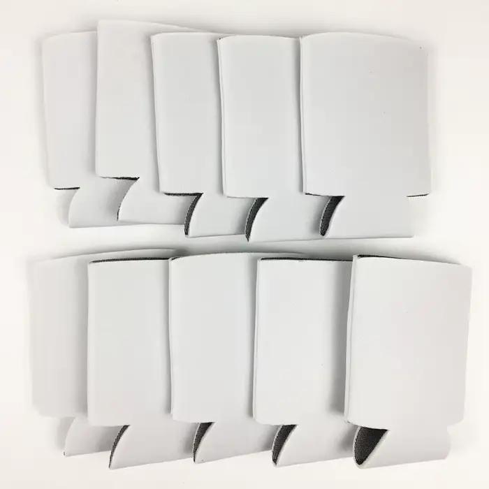 Lot de manchons isolants pour canettes de bière en néoprène, 10 pièces, couvercle rond, bouteille, t