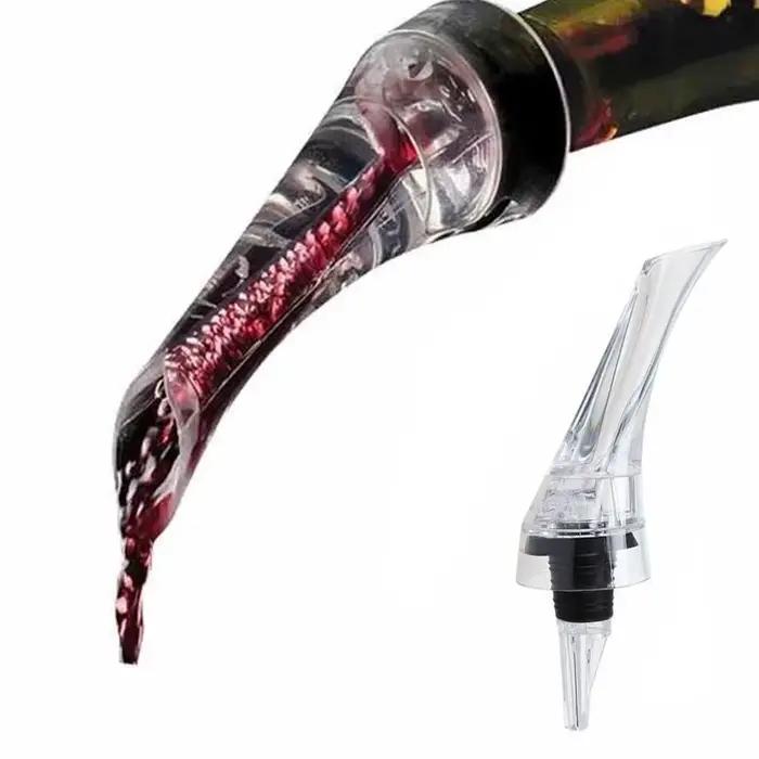 Décanteur de vin magique avec bec verseur, aérateur de vin, aération rapide, outil de versement, pom