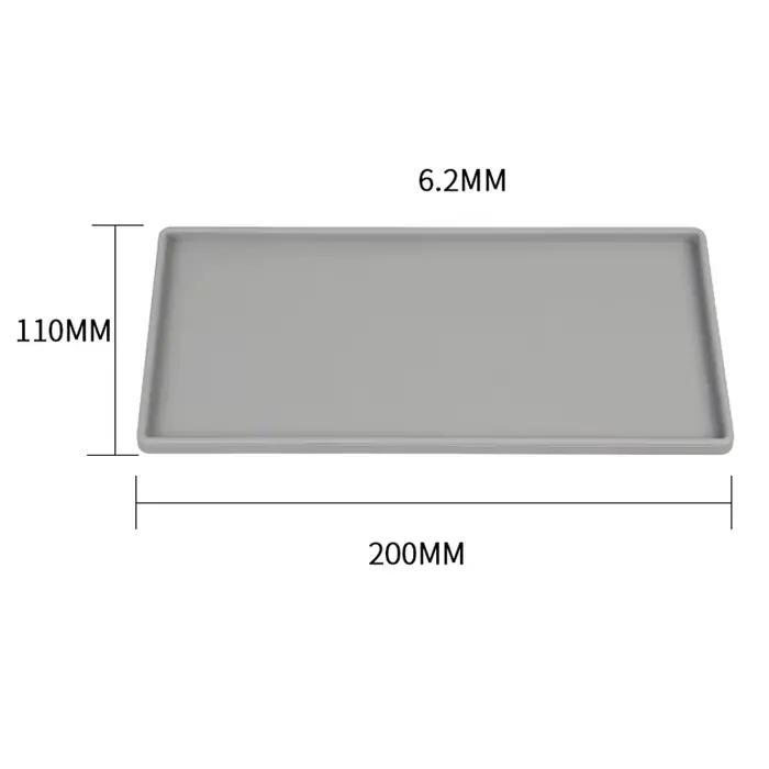 HORegina-Porte-couverts en silicone, carré plat, anti-ald, pour café et thé