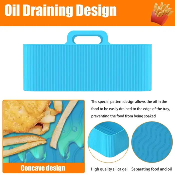 Revêtement en Silicone pour friteuse à Air Ninja, 2 pièces, accessoires pour friteuse à double Air,