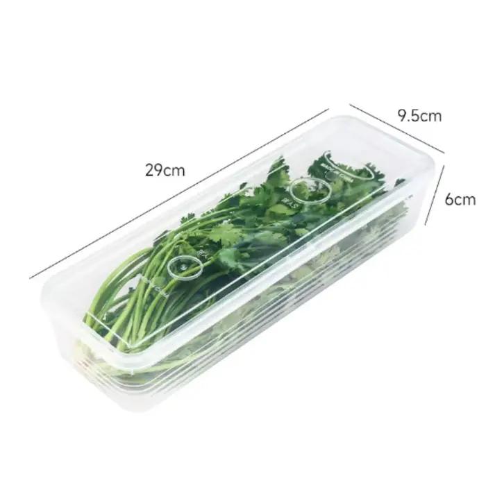 Boîte fraîche boîtes de rangement pour réfrigérateur, conteneur alimentaire avec couvercle, bac à lé