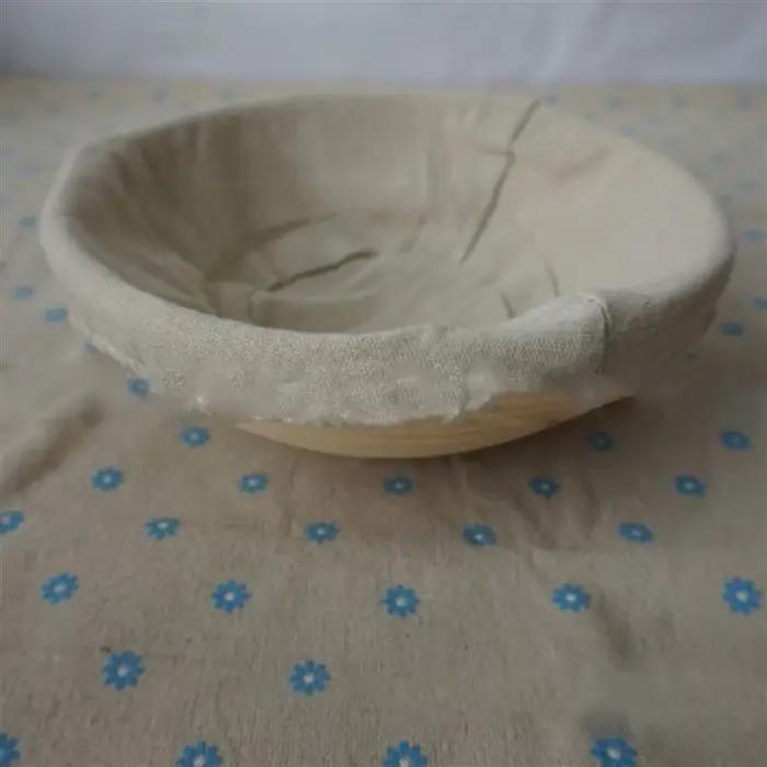 Ensemble de paniers d'épreuve Banneton ronds ABUN-5X, Kit de cuisson de pain en canne naturelle non