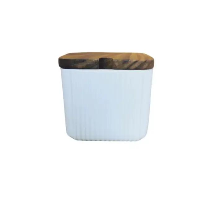 Ensemble de pots d'assaisonnement en céramique lourde, récipient à épices, boîte à saveurs, Pot à se