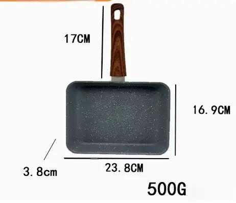 Poêle à omelette japonaise Tamagoyaki, poêle à œufs antiarina, poêle rectangulaire Tamago, petite po