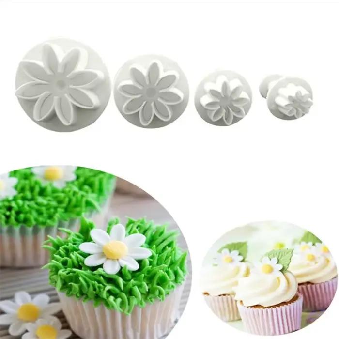 Moule à Fondant à piston de fleur de prunier, coupe-gâteau, décoration de biscuits, outils de décora