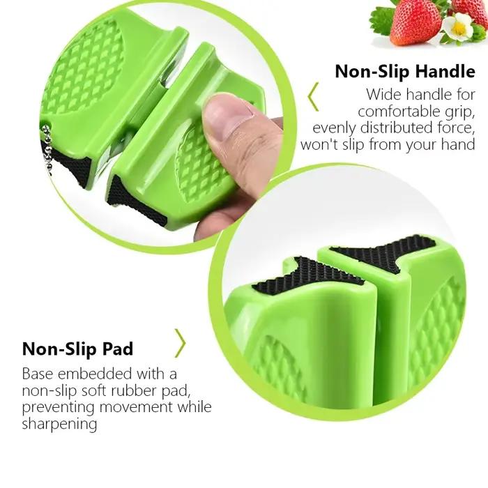 Mini affûteur de couteaux double face, outil d'extérieur et de cuisine Portable pour l'affûtage rapi