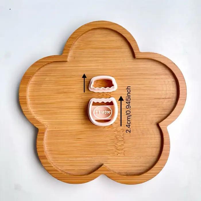Emporte-pièce en nid d'abeille, motif d'abeille de dessin animé, gaufreur de biscuits Fondant, moule