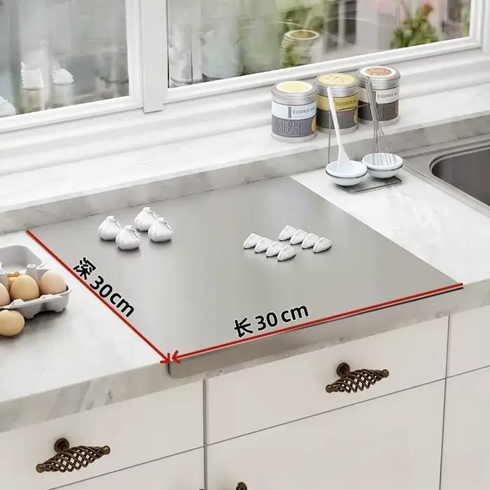 Planche à découper pour outils de cuisine, planche à découper en acier inoxydable 304 de qualité ali