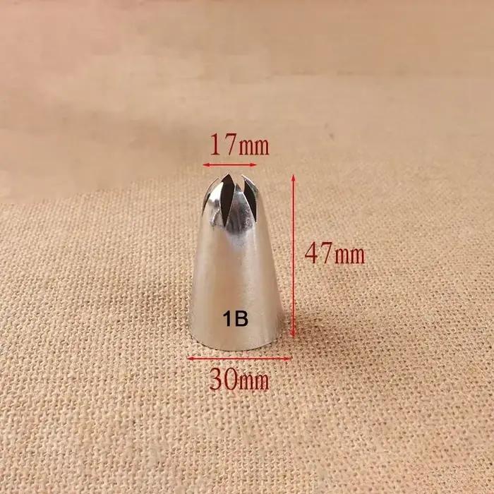 Grandes buses de glaçage en acier inoxydable pour gâteau Chi, outils de décoration de gâteau, fleur