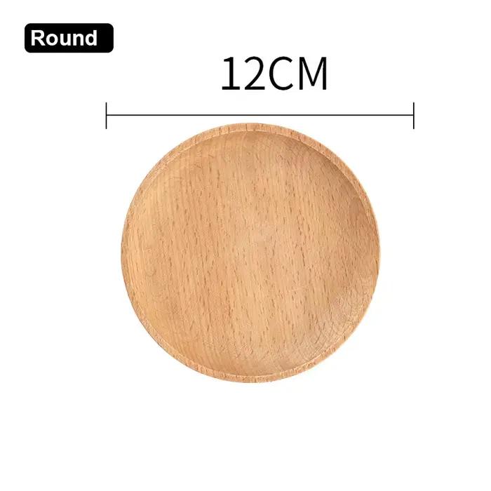 Plateau en bois de noyer Ins Wind, petit assiette en bois, assiette à dîner rectangulaire japonaise,