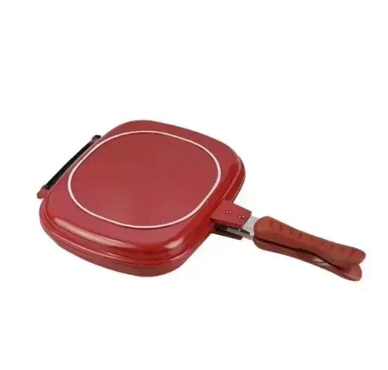 Poêle à frire Double face en acier inoxydable, 28/32cm, ustensiles de cuisine, poêle à Steak, access
