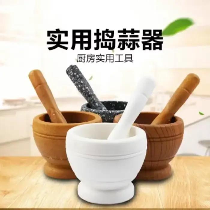 Ensemble de pilon à mortier en résine, petits outils de cuisine, mélange d'épices, d'ail, d'herbes e