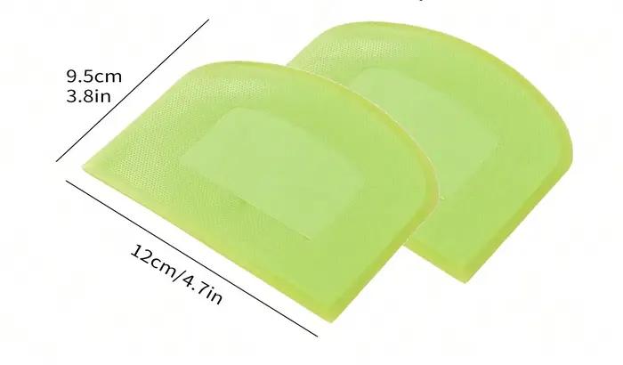 Leeseph 2 pièces bol grattoir à pâte coupe-pâte en plastique sûr aux aliments banc Flexible grattoir