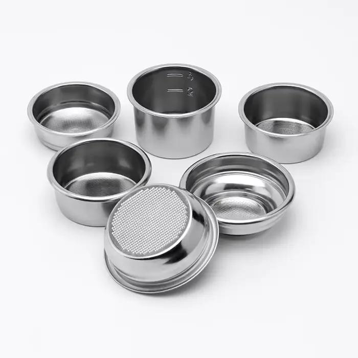 Panier de filtre à café 51mm 54mm 58MM, remplacement en acier inoxydable pour porte-filtre sans fond