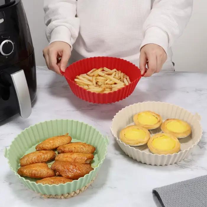 Mir de cuisson en silicone réutilisable pour friteuse à air, poêle à griller, friteuses antiadhésive