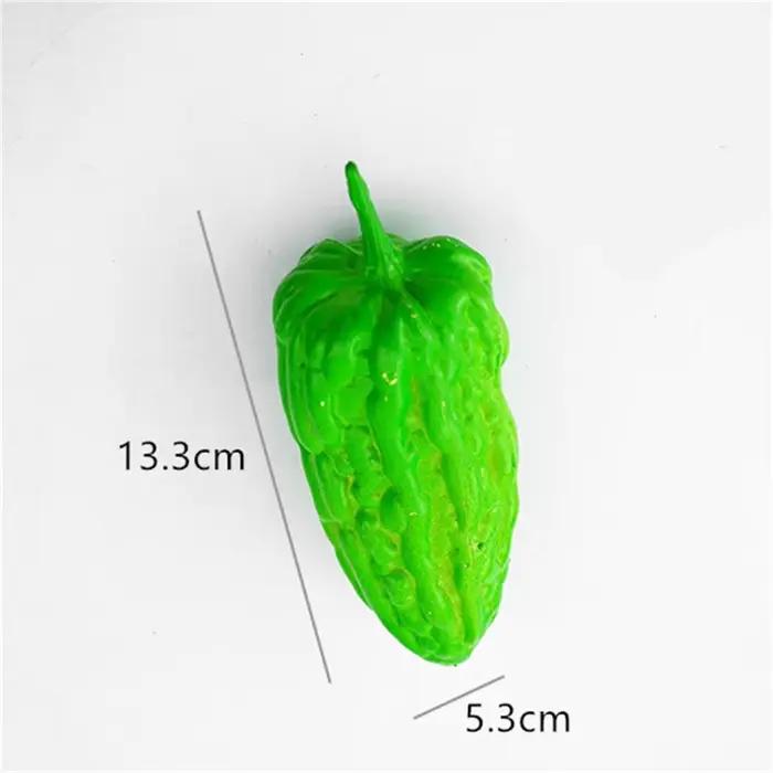 Simulation artificielle de légumes alimentaires, modèle de faux poivre, carotte, maïs, fruits, acces