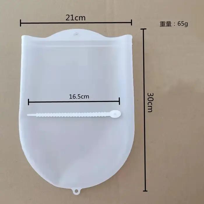 Sac de pétrissage de pâte en Silicone de qualité alimentaire, sac de pâte à pétrir en Silicone, sac