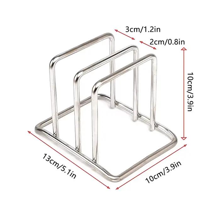 Support de planche à découper en acier inoxydable, support de planche à découper, organisateur de cu