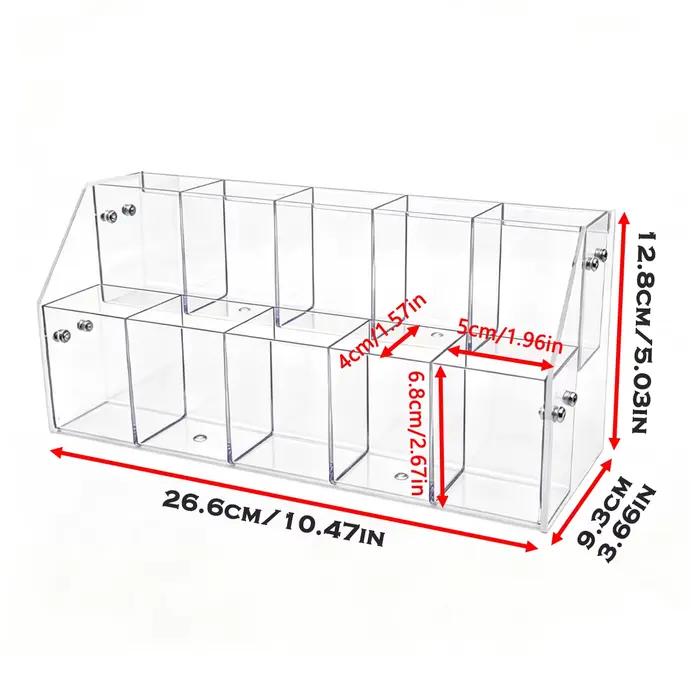 Boîte de rangement à plusieurs niveaux de grande capacité | Organisateur en acrylique facile à ass