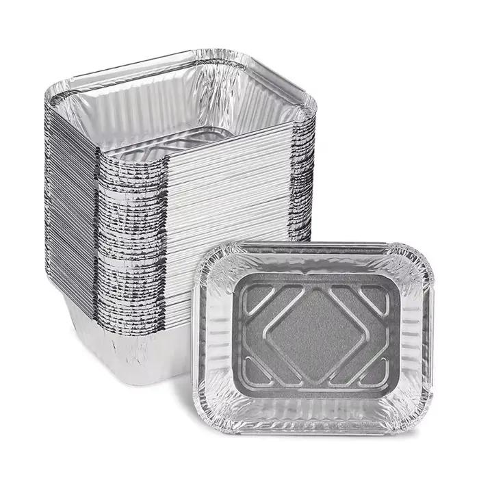 Plateaux jetables en aluminium, 10/20/30 pièces, poêles en étain, friteuse à Air antiadhésive, four
