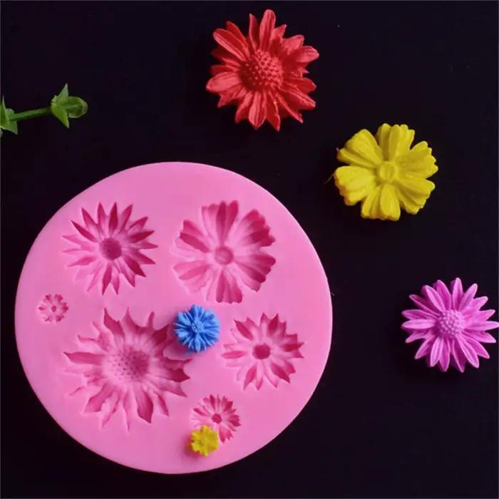 3D Fleur Silicone Moules Fondant Artisanat Gâteau Bonbons Chocolat Sugarcraft Glace Pâtisserie Outil