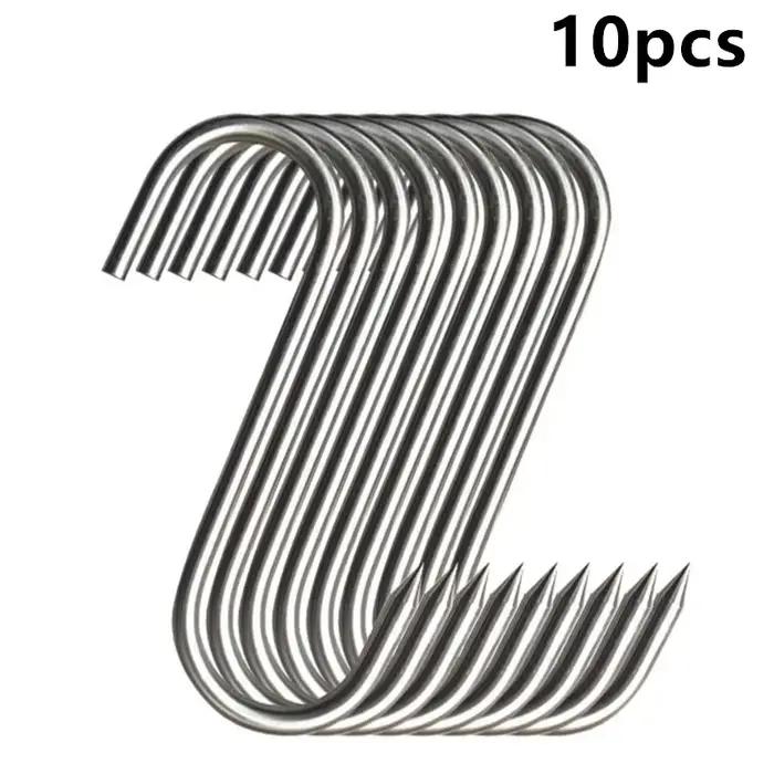 10-20 crochets à viande en acier inoxydable pour barbecue, grillades, séchage et fumage de saucisses