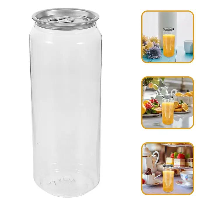 Pots de conserve de boissons portables de 500Ml, 10 pièces, faciles à ouvrir, étanches pour jus, lai