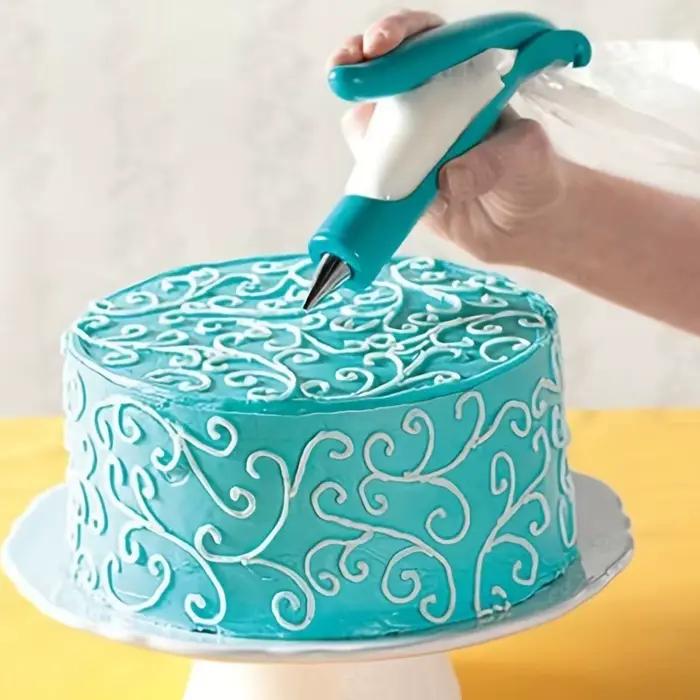 Ensemble d'outils de décoration de gâteaux, stylo de décoration de gâteaux, kit d'outils de cuisson, sac de glaçage de pâtisserie, pistolet à presser pour crème à biscuits, fournitures de cuisson vert