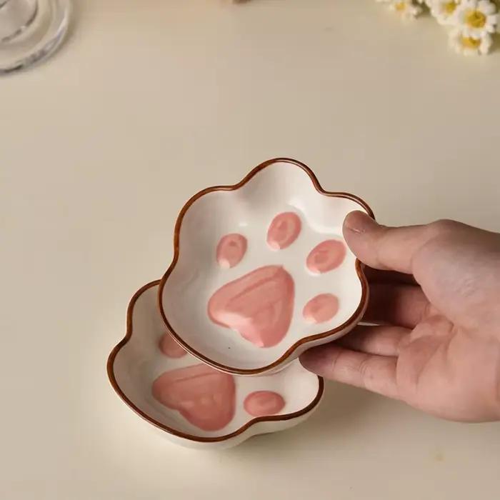 1pc style japonais chat patte assaisonnement plat mignon dessin animé repas
