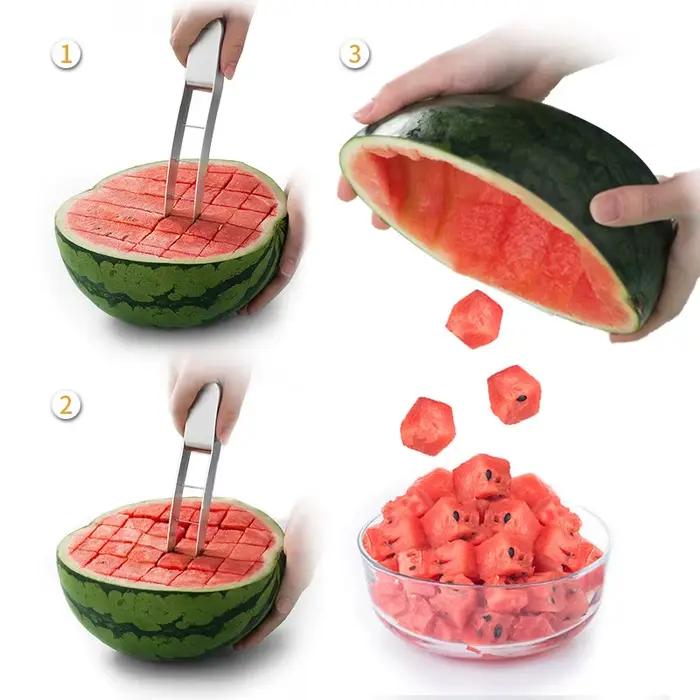 Coupe-pastèque en acier inoxydable