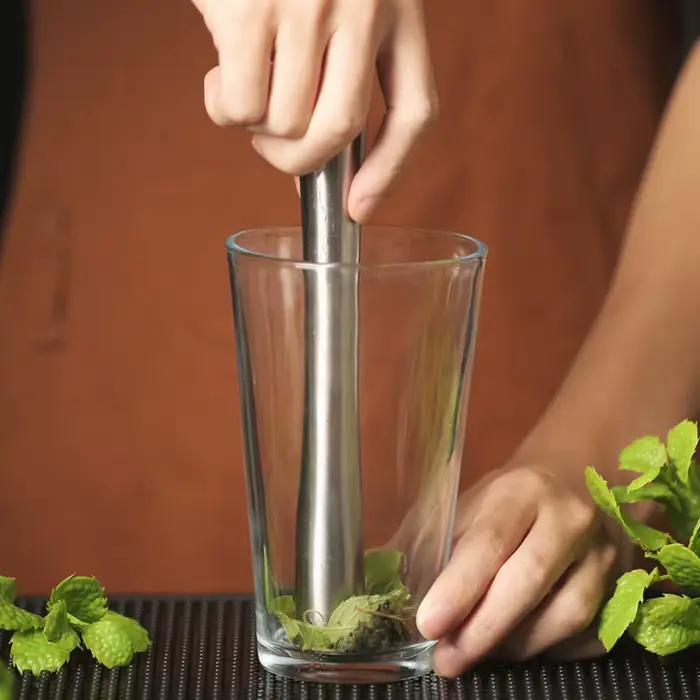 Cocktail Shaker Acier Vin Mélange Bâton Muddler