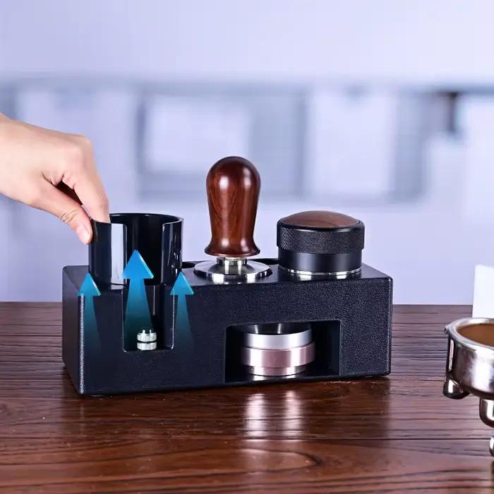 Barista outil expresso doseur support noir blanc ABS Station café frapper boîte multifonction
