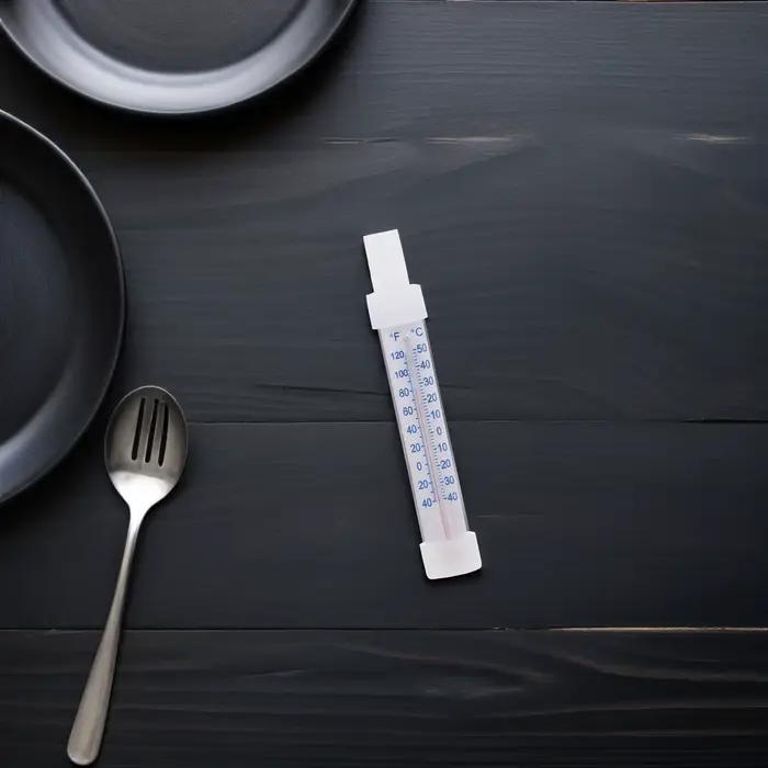Thermomètre alimentaire 2 pièces pour réfrigérateur et congélateur, design en verre, mesure précise pour la cuisine et le stockage