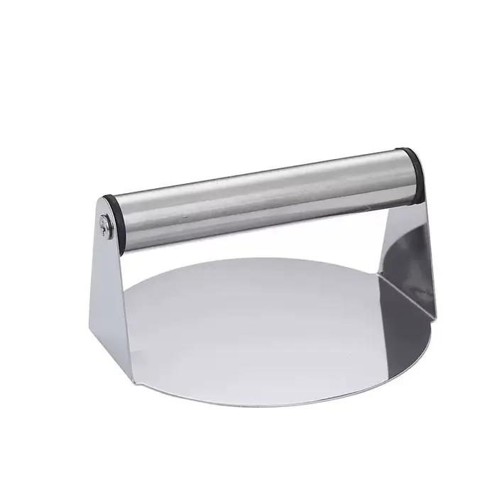 Presse à hamburger en acier inoxydable, avec poignée, presse à viande circulaire, moule, outil de pressage de hamburger, accessoires de cuisine ménagers