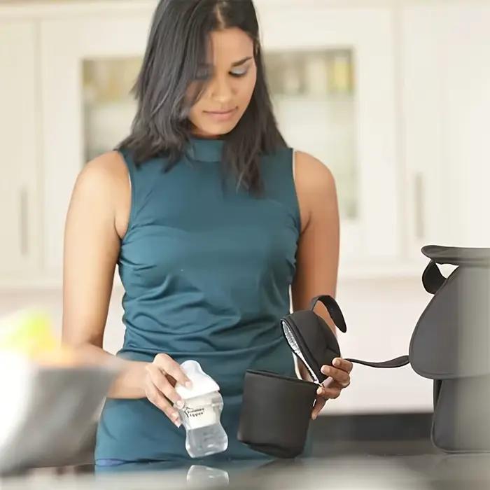 Sac isotherme pour bouteille, design portable et léger, avec une poignée réglable, garde les liquides chauds ou froids