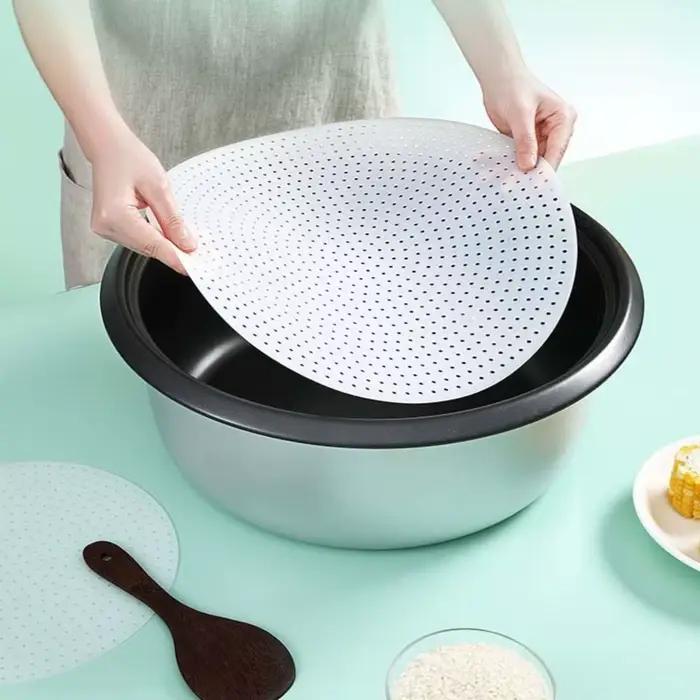 Tapis anti-brûlure en silicone de qualité alimentaire pour cuiseur à riz et pâtisserie, résistant aux hautes températures, réutilisable, anti-adhérent, disponible en plusieurs tailles et couleurs