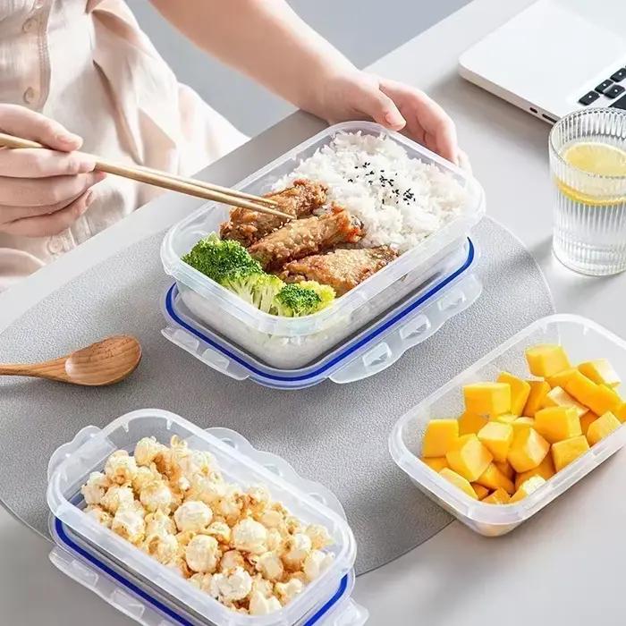 Boîte de stockage des aliments sous vide, conteneur de stockage Transparent, organisateur de réfrigérateur, boîte de scellage sûre au micro-ondes, distributeur de nourriture