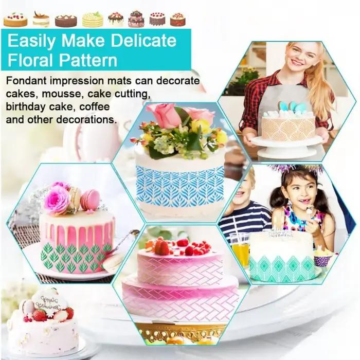 Ensemble de galets à gâteau réutilisables pour la décoration