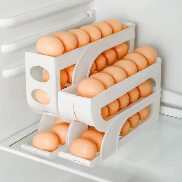 Boîte de rangement d'œufs coulissante à 3/4 couches